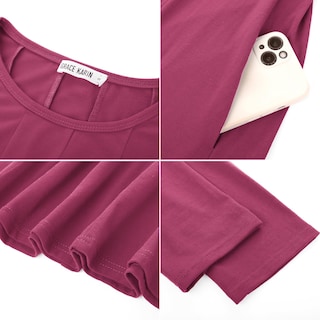 Foto 5 | Foto 5 | Vestido Casual Grace Karin 2025 Primavera-verano Con Cuello Redondo M Rose - Venta Internacional.