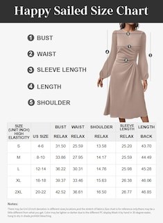 Foto 6 | Foto 6 | Vestido Formal Happy Sailed Otoño-invierno De Manga Larga Para Mujer - Venta Internacional.