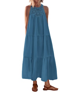 Foto 1 | Foto 1 | Vestido Btfbm, Vestido Largo Casual, Holgado, Holgado, De Verano, Halter, Para Mujer - Venta Internacional.