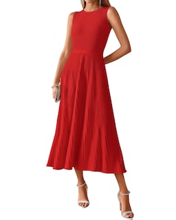 Foto 1 | Foto 1 | Vestido Sin Mangas Midi Bodycon Btfbm De Punto Acanalado De Verano Sin Mangas - Venta Internacional.