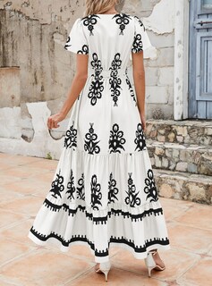 Foto 2 | Foto 2 | Vestido Largo Prettygarden Para Mujer, Verano 2025, Cuello En V, Estampado Floral - Venta Internacional.