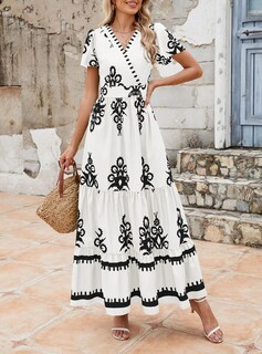 Foto 5 | Foto 5 | Vestido Largo Prettygarden Para Mujer, Verano 2025, Cuello En V, Estampado Floral - Venta Internacional.