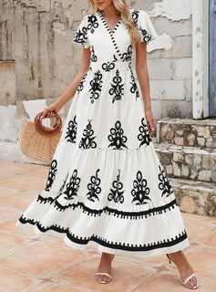 Foto 6 | Foto 6 | Vestido Largo Prettygarden Para Mujer, Verano 2025, Cuello En V, Estampado Floral - Venta Internacional.