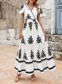 Foto 7 | Foto 7 | Vestido Largo Prettygarden Para Mujer, Verano 2025, Cuello En V, Estampado Floral - Venta Internacional.