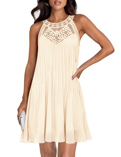 Foto 1 | Foto 1 | Vestido Zesica Para Mujer 2025, De Chifón, Halter, Color Albaricoque - Venta Internacional.