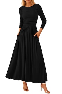 Foto 1 | Foto 1 | Vestido Largo Prettygarden Casual De Primavera De Manga Larga Para Mujer - Venta Internacional.