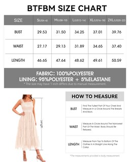 Foto 6 | Foto 6 | Vestido Btfbm Para Mujer De Verano 2025, Sin Mangas, Cuello Cuadrado, Midi - Venta Internacional.