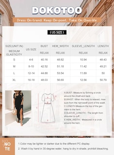 Foto 5 | Foto 5 | Vestido De Verano Dokotoo 2025 Para Mujer Casual Negro Con Bolsillos - Venta Internacional.