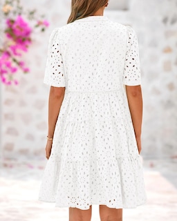 Foto 3 | Foto 3 | Vestido Casual Btfbm Para Mujer, Bohemio, Verano, Cuello En V, Manga Corta - Venta Internacional.
