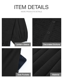 Foto 6 | Foto 6 | Vestido Btfbm Spring Empire Cintura Para Mujer 2025 Verano Negro - Venta Internacional.