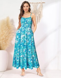 Foto 2 | Foto 2 | Vestido Grace Karin Con Estampado Floral Largo Bohemio Con Tirantes Finos - Venta Internacional.