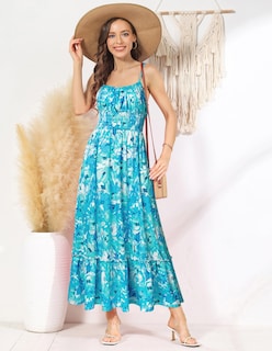 Foto 3 | Foto 3 | Vestido Grace Karin Con Estampado Floral Largo Bohemio Con Tirantes Finos - Venta Internacional.