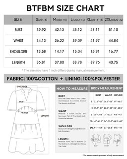 Foto 6 | Foto 6 | Vestido Casual Btfbm Para Mujer, Bohemio, Verano, Cuello En V, Verde, Algodón - Venta Internacional.