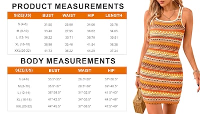 Foto 5 | Foto 5 | Minivestido Prettygarden Para Mujer, Verano 2025, A Rayas, Bohemio, Naranja - Venta Internacional.