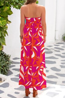 Foto 5 | Foto 5 | Vestido Largo Mascomoda Para Verano, Estilo Bohemio, Con Estampado Floral, Talla Xl - Venta Internacional.