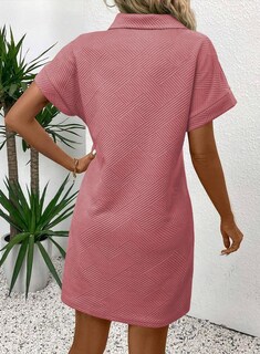 Foto 3 | Foto 3 | Vestido Acelit Primavera-verano Con Cuello De Solapa Para Mujer, Color Rosa S - Venta Internacional.