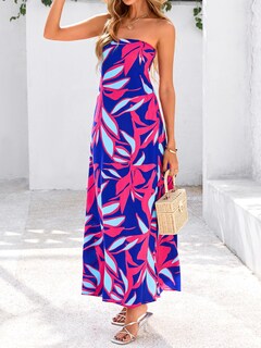 Foto 5 | Foto 5 | Vestido Largo Mascomoda Para Verano, Estilo Bohemio, Con Estampado Floral, Talla Xl - Venta Internacional.