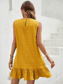 Foto 4 | Foto 4 | Vestido Soly Hux Para Mujer, Dobladillo Con Volantes, Sin Mangas, Sin Mangas, Sin Mangas, Verano - Venta Internacional.