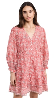 Foto 1 | Foto 1 | Vestido Velvet Mary Para Mujer, Rosa Rojo, Floral, Ligero - Venta Internacional.