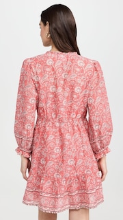 Foto 3 | Foto 3 | Vestido Velvet Mary Para Mujer, Rosa Rojo, Floral, Ligero - Venta Internacional.