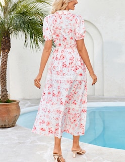 Foto 3 | Foto 3 | Vestido Grace Karin Para Mujer, Maxi En Forma De A, Floral Y Fluido, Para Mujer - Venta Internacional.