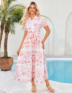 Foto 4 | Foto 4 | Vestido Grace Karin Para Mujer, Maxi En Forma De A, Floral Y Fluido, Para Mujer - Venta Internacional.