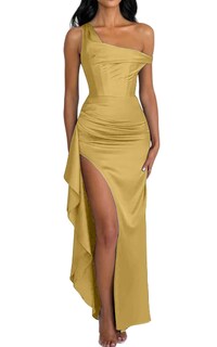 Foto 1 | Foto 1 | Vestido De Fiesta Largo De Satén Lphirkut Para Invitados De Boda 2024 - Venta Internacional.