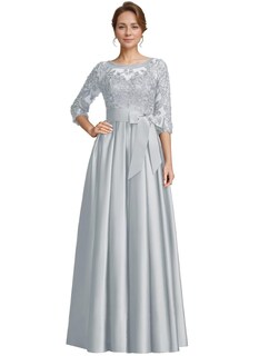 Foto 1 | Foto 1 | Vestido Formal Raomiao Con Apliques De Encaje Satinado Plateado Para Mujer - Venta Internacional.