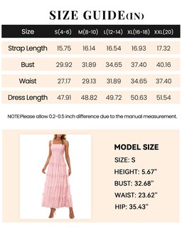 Foto 6 | Foto 6 | Vestido Prettygarden De Verano Para Mujer, Sin Mangas, De Tul Con Volantes - Venta Internacional.