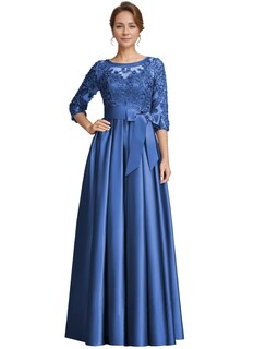 Foto 1 | Foto 1 | Vestido Formal Raomiao Para Madre Del Novio, Encaje Satinado, Azul - Venta Internacional.