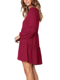 Foto 4 | Foto 4 | Vestido Casual Amoretu Tipo Túnica Cuello en V Holgado para Mujer - Venta Internacional