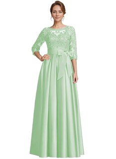 Foto 1 | Foto 1 | Vestido Raomiao Para Madre Del Novio, Satén, Menta, Apliques De Encaje - Venta Internacional.