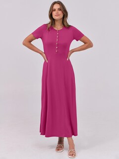 Foto 6 | Foto 6 | Vestido Largo Anrabess Casual De Verano De Manga Corta Para Mujer - Venta Internacional.
