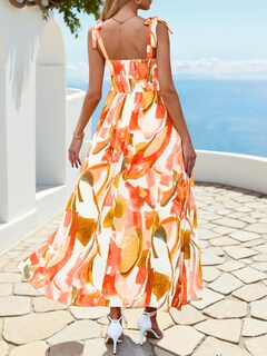 Foto 6 | Foto 6 | Vestido De Verano Prettygarden Floral Sin Mangas Maxi Rosa Para Mujer - Venta Internacional.