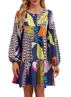 Foto 1 | Foto 1 | Vestido De Otoño Qacohu 2024, Moderno, Manga Linterna, Diseño De Muñeca - Venta Internacional.