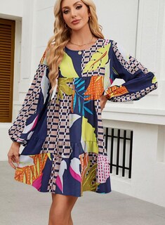 Foto 3 | Foto 3 | Vestido De Otoño Qacohu 2024, Moderno, Manga Linterna, Diseño De Muñeca - Venta Internacional.