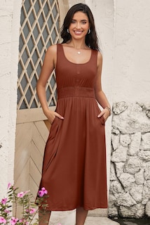 Foto 4 | Foto 4 | Vestido De Sol Dokotoo 2025 Primavera-verano Sin Mangas Para Mujer - Venta Internacional.