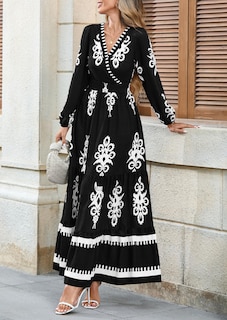 Foto 6 | Foto 6 | Vestido De Invitada A La Boda Prettygarden Maxi Bohemio Con Estampado Floral Para Mujer - Venta Internacional.