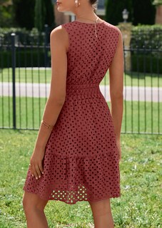 Foto 6 | Foto 6 | Vestido De Verano Prettygarden 2025 Sin Mangas Con Cuello En V Para Mujer - Venta Internacional.