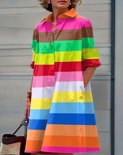 Foto 6 | Foto 6 | Vestido Camisero Zhyaj para Mujer- Venta Internacional