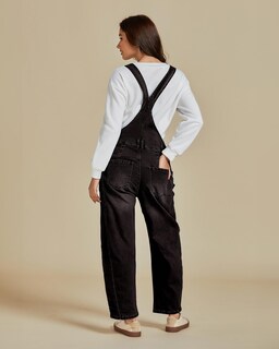 Foto 2 | Foto 2 | Mono De Mezclilla Negro Luvamia Para Mujer, Talla Grande Xl - Venta Internacional.