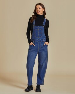Foto 7 | Foto 7 | Pantalones Vaqueros Holgados Para Mujer, Talla Xl 16/18, De Luvamia, Color Azul - Venta Internacional.