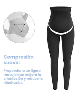 Foto 7 | Foto 7 | Pack 3 Leggins de Maternidad Loving Moments Negros