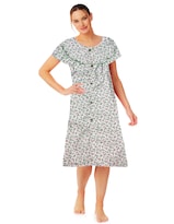 Bata para Dormir Tatys Fashion Suave y Cómoda color Verde