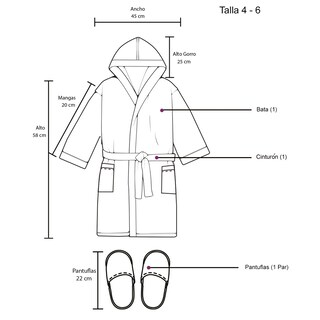 Foto 6 | Foto 6 | Bata con Pantuflas Elefantito Hogar Sirenas