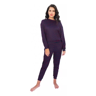 Foto 1 | Foto 1 | Pijama De Dama Para Verano I Love Shape Azul Con Rojo M9032ar G