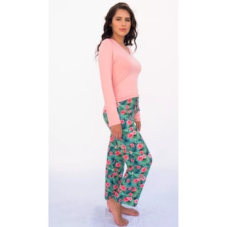 Foto 3 | Foto 3 | Pijama De Dama Para Verano I Love Shape Rosa Con Verde M9032rv Xg