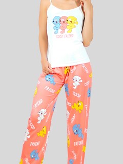 Foto 4 | Foto 4 | Set Pijama de Pantalón Y Blusa Pij-086 Estampado para Mujer