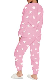 Foto 3 | Foto 3 | Pijama Para Mujer Shendy Vendy Conjunto 2 Piezas Elegante Invierno Afelpado Rosa Estrella Extra Grande