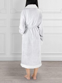 Foto 2 | Foto 2 | Forro Polar Sherpa Robe Pavilia Premium Para Mujer Con Ribete Satinado - Venta Internacional.